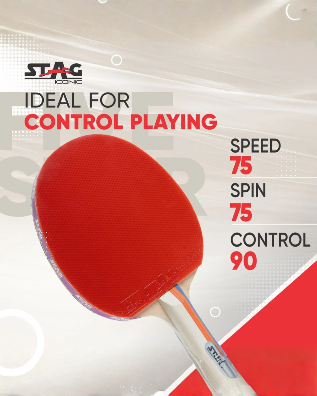 Stag Iconic 5 Star Table Tennis Racquet