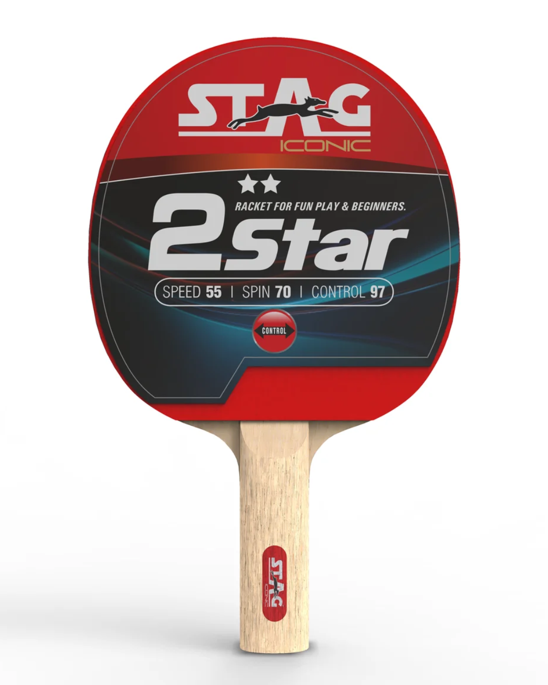 Stag Iconic 2 Star Table Tennis Racquet