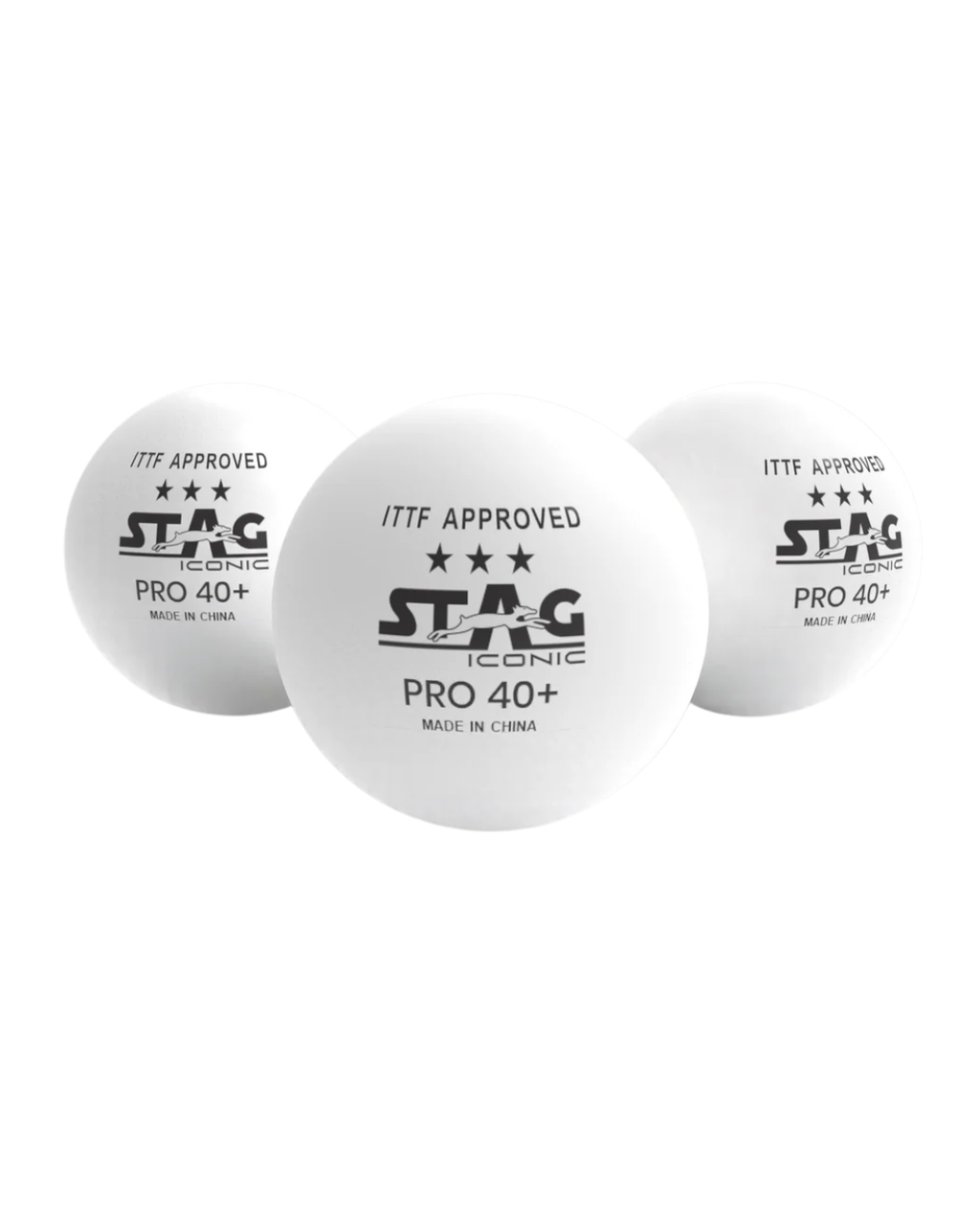 STAG Iconic Supreme Table Tennis (TT) Balls | Training, Tournaments, Recreational Play