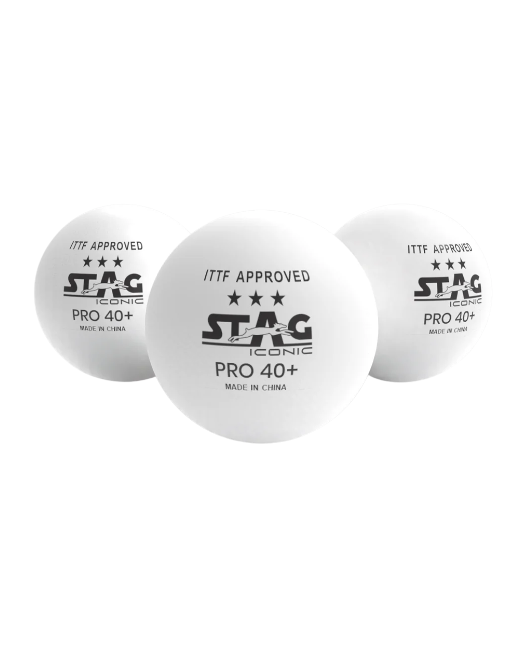 STAG Iconic Supreme Table Tennis (TT) Balls | Training, Tournaments, Recreational Play