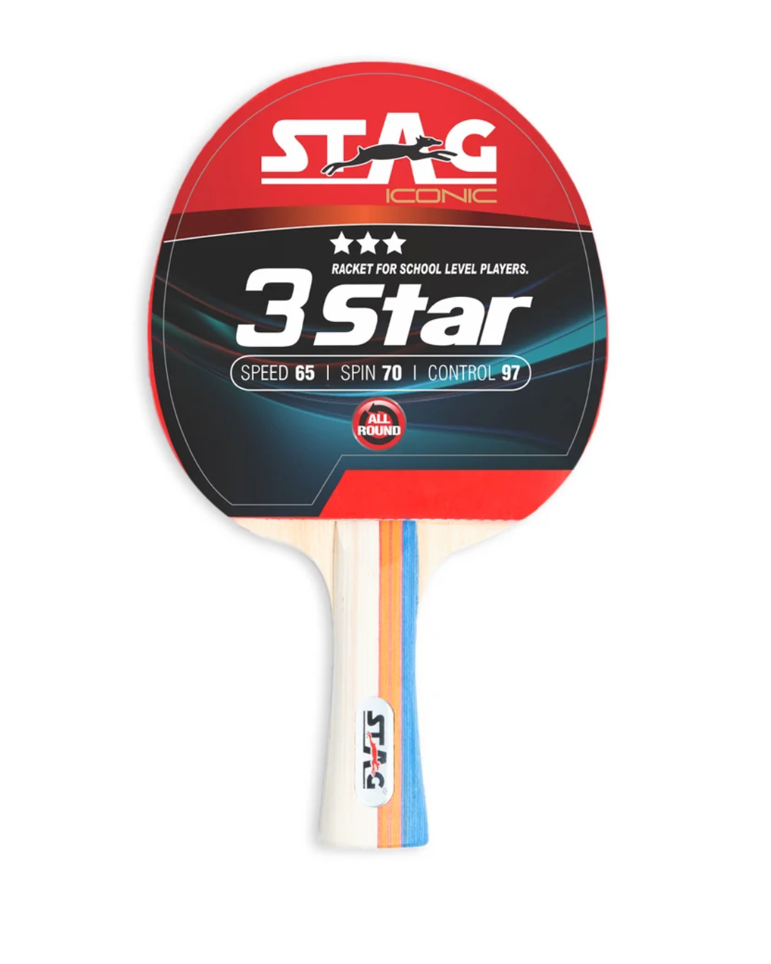 Stag Iconic 3 Star Table Tennis Racquet