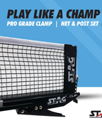 Stag Iconic Table Tennis Net & Post Set | Professional Grade