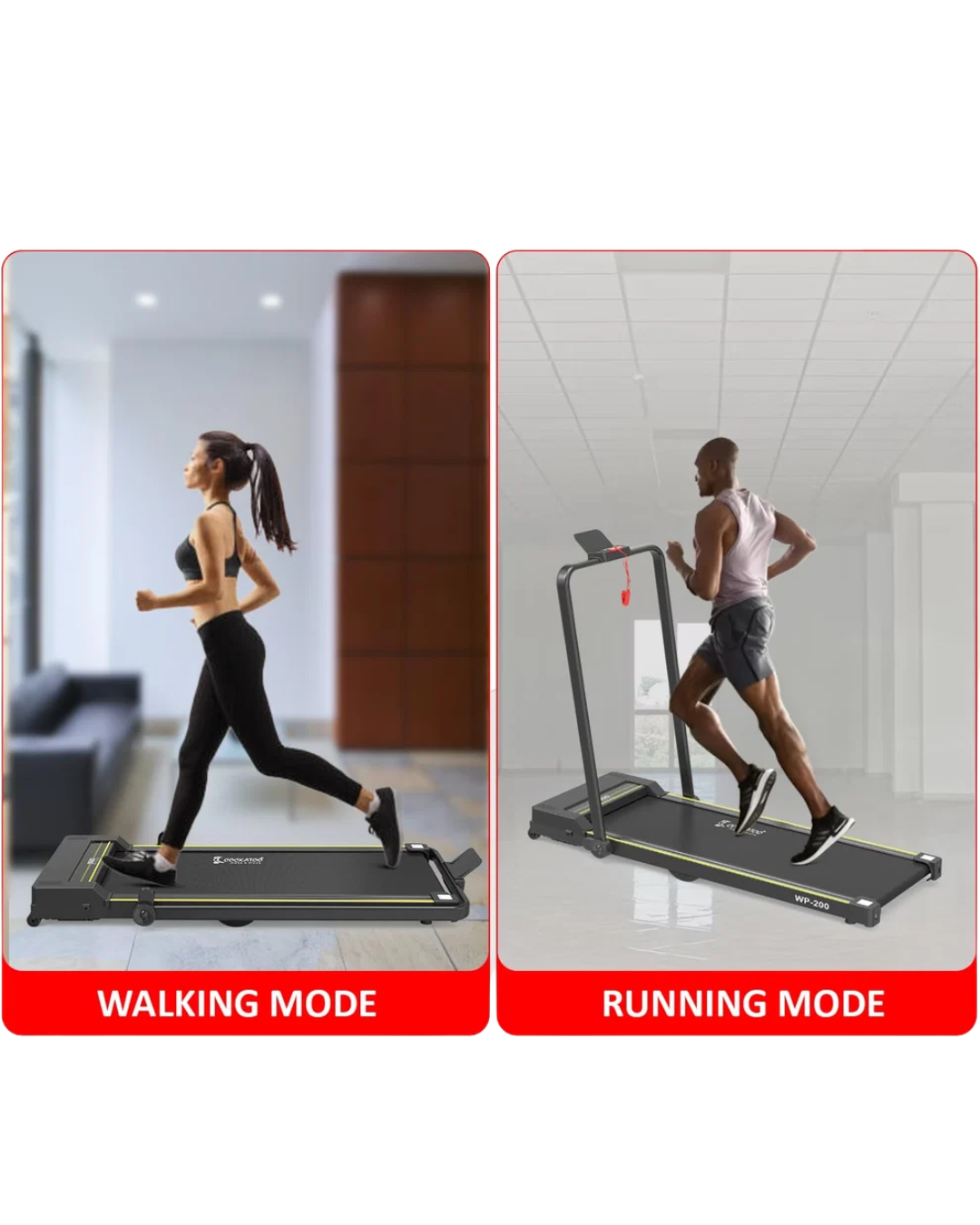 WP-200- 3HP foldable Peak Walk Pad, 12 km/hr Speed | Cockatoo